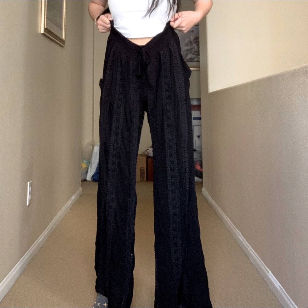 High waisted bell bottoms